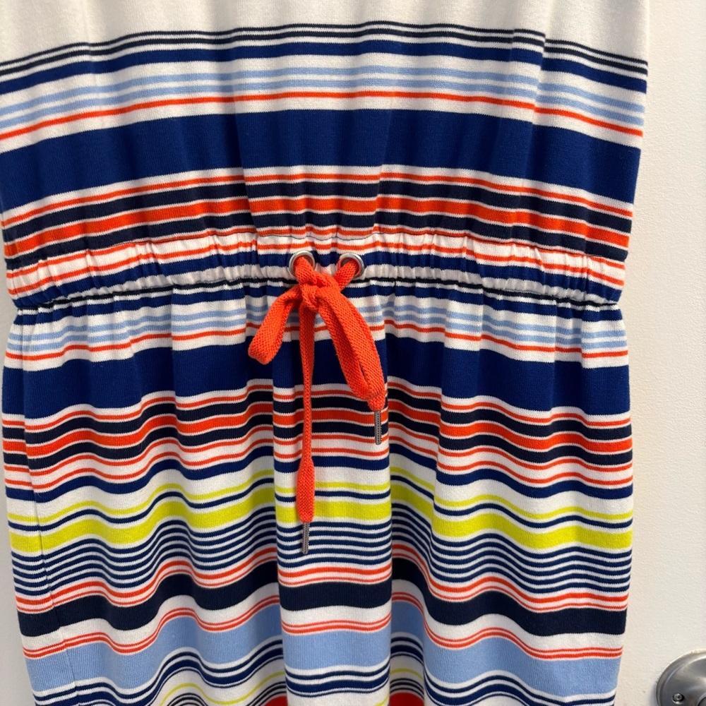 Liz Claiborne Women’s Weekend Striped‎ Dress Small 90's Preppy Coastal Vintage - Picture 6 of 8